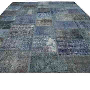 Patchwork Hand-Knotted Turkish Rug - 8' 4" x 11' 7" (100" x 139") - K0049699