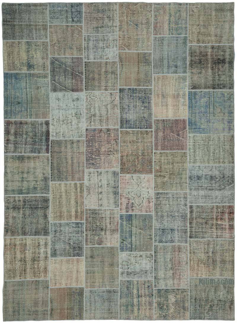 Alfombra De Retazos Turca Sobre-teñida - 258 cm x 352 cm - K0049710