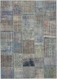 Boyalı Patchwork Halı - 251 cm x 354 cm