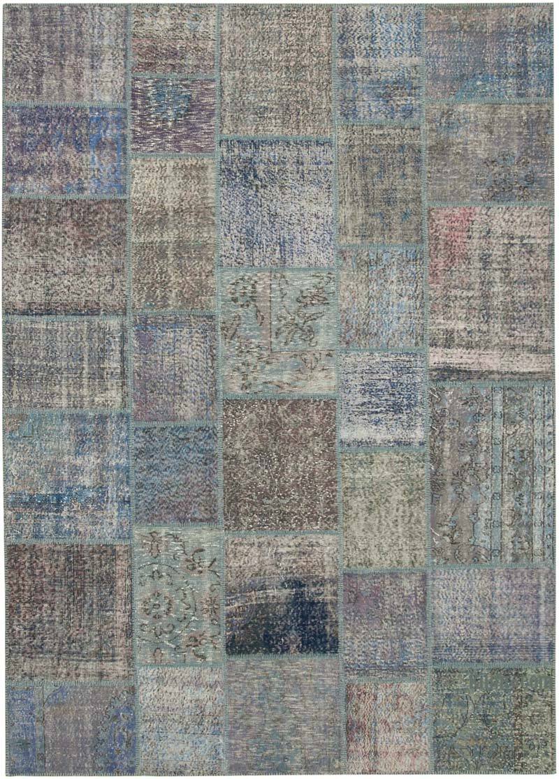 Boyalı Patchwork Halı - 251 cm x 354 cm - K0049719