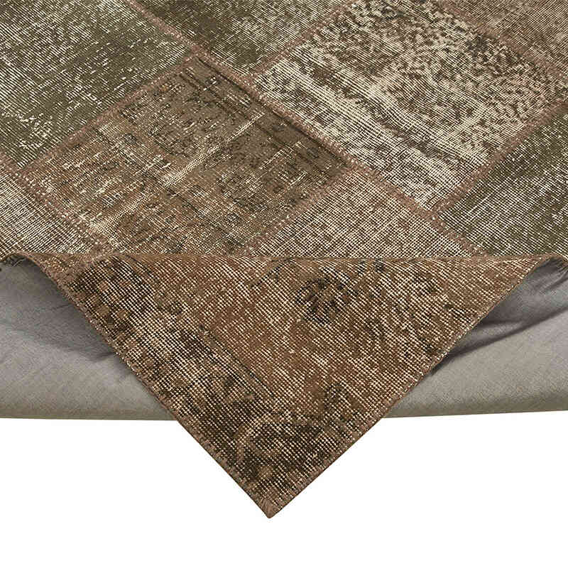 Patchwork Hand-Knotted Turkish Rug - 8' 4" x 11' 8" (100" x 140") - K0049724