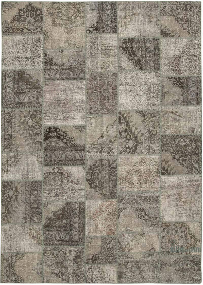 Alfombra De Retazos Turca Sobre-teñida - 251 cm x 356 cm - K0049738