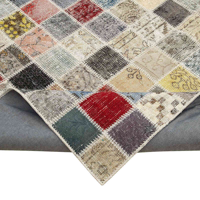 Çok Renkli Boyalı Patchwork Halı - 257 cm x 350 cm - K0049740