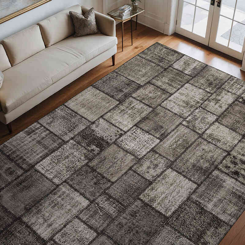Boyalı Patchwork Halı - 256 cm x 352 cm - K0049748