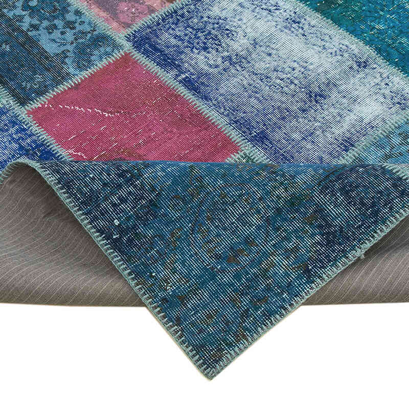 Patchwork Hand-Knotted Turkish Rug - 8' 6" x 11' 8" (102" x 140") - K0049768