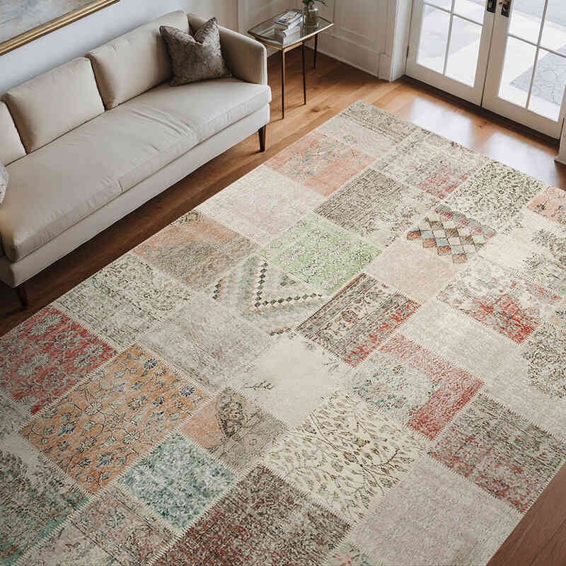 Patchwork Ek Dokuma Halı - 250 cm x 353 cm - K0049796