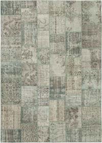 Patchwork Hand-Knotted Turkish Rug - 8' 2" x 11' 6" (98" x 138")