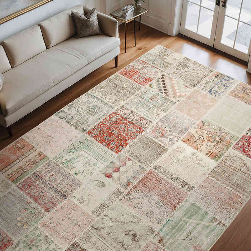 Patchwork Ek Dokuma Halı - 246 cm x 350 cm - K0049818