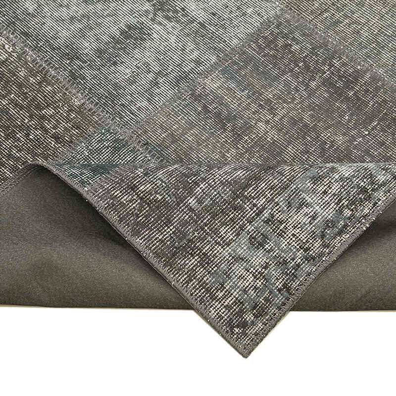 Gri Boyalı Patchwork Halı - 247 cm x 350 cm - K0049828