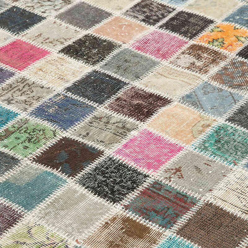 Çok Renkli Boyalı Patchwork Halı - 248 cm x 350 cm - K0049836