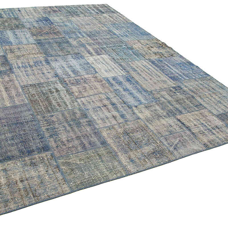 Alfombra De Retazos Turca Sobre-teñida - 248 cm x 348 cm - K0049847