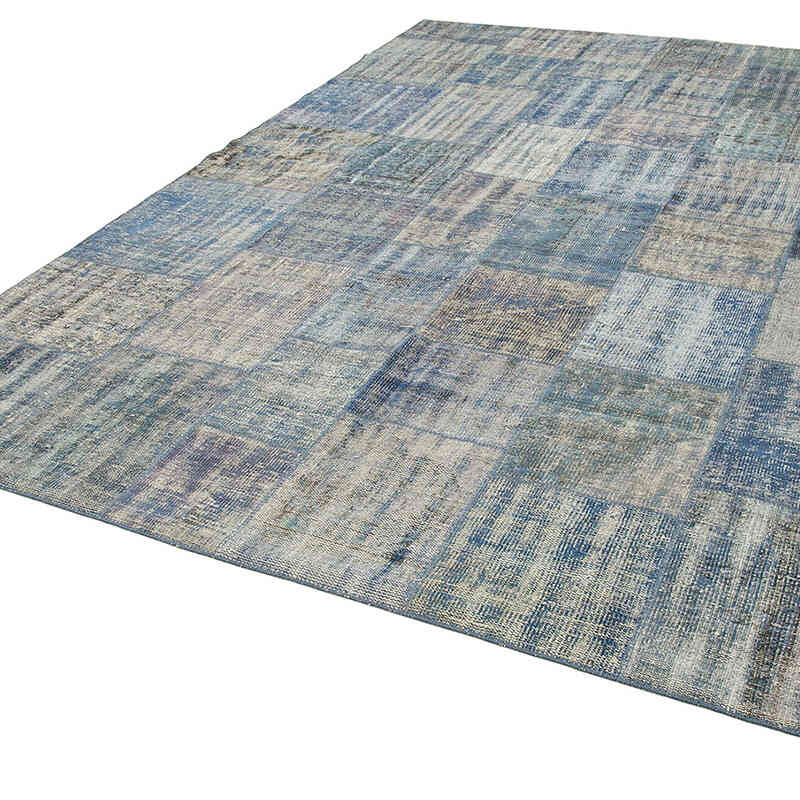 Alfombra De Retazos Turca Sobre-teñida - 248 cm x 348 cm - K0049847