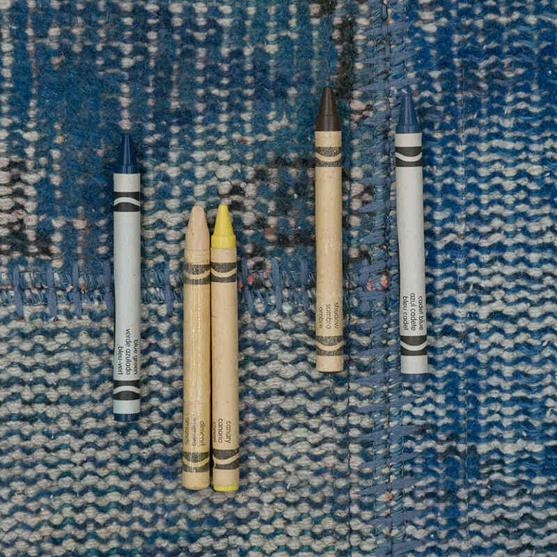 Alfombra De Retazos Turca Sobre-teñida - 248 cm x 345 cm - K0049848