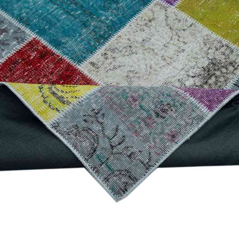 Multicolor Alfombra De Retazos Turca Sobre-teñida - 250 cm x 300 cm - K0049880