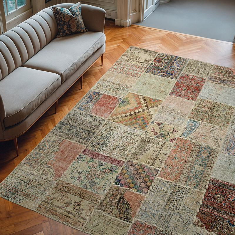 Alfombra Turca De Retazos - 250 cm x 303 cm - K0049895