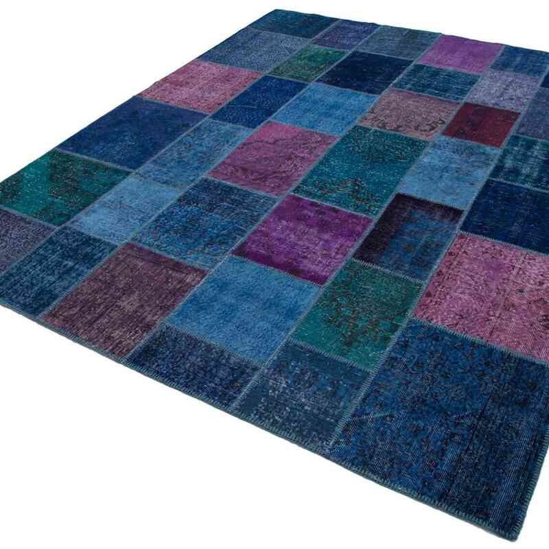 Çok Renkli Boyalı Patchwork Halı - 246 cm x 303 cm - K0049964