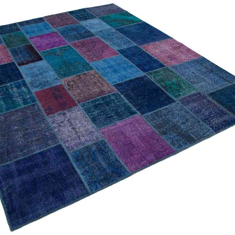 Çok Renkli Boyalı Patchwork Halı - 246 cm x 303 cm - K0049964