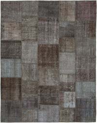 Alfombra De Retazos Turca Sobre-teñida - 238 cm x 304 cm