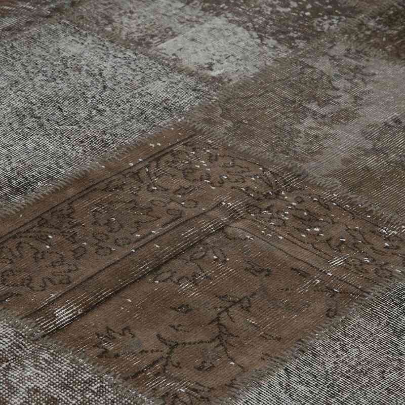 Alfombra De Retazos Turca Sobre-teñida - 238 cm x 304 cm - K0050004