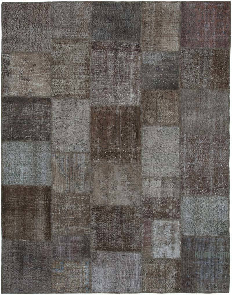 Alfombra De Retazos Turca Sobre-teñida - 238 cm x 304 cm - K0050004