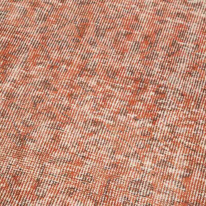 Orange Over-dyed Turkish Vintage Runner Rug - 2' 10" x 9' 4" (34" x 112") - K0050111