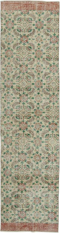 Vintage Turkish Runner Rug - 2' 8" x 10' 5" (32" x 125")
