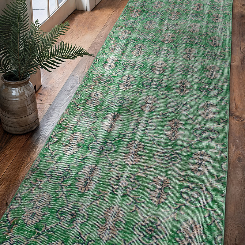 Alfombra Turca Vintage De Pasillo - 90 cm x 312 cm - K0050179