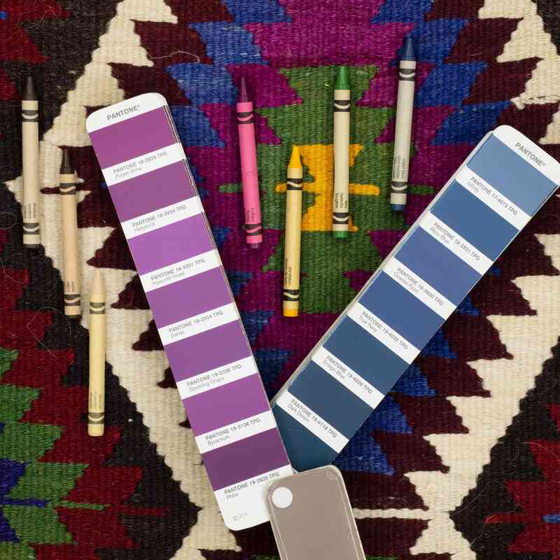 Multicolor Vintage Antalya Kilim Rug - 5' 5" x 8' 4" (65" x 100") - K0050319