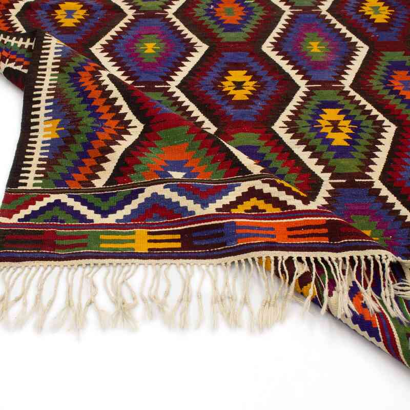 Multicolor Vintage Antalya Kilim Rug - 5' 5" x 8' 4" (65" x 100") - K0050319