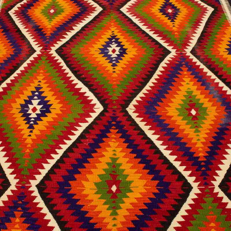 Multicolor Alfombra Vintage Antalya Kilim - 150 cm x 325 cm - K0050320
