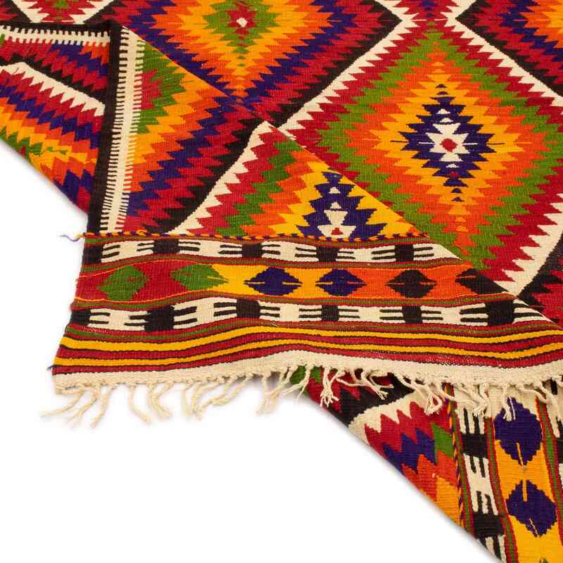 Multicolor Alfombra Vintage Antalya Kilim - 150 cm x 325 cm - K0050320