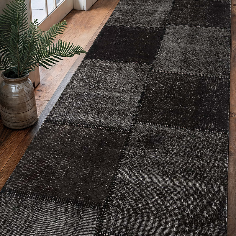 Boyali Patchwork Hali - 100 cm x 300 cm - K0050324