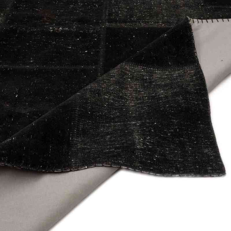 Siyah Boyalı Patchwork Halı - 200 cm x 300 cm - K0050325