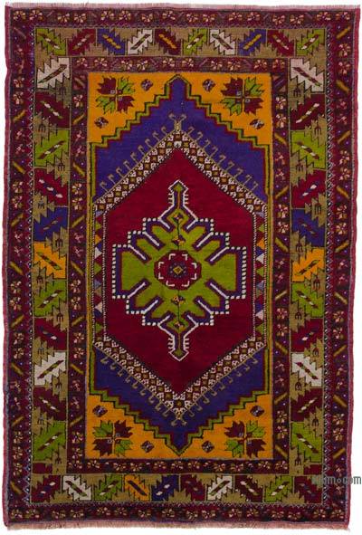 Vintage Turkish Hand-Knotted Rug - 3' 9" x 5' 5" (45 in. x 65 in.)