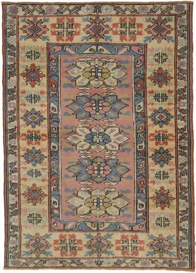 El Dokuma Vintage Halı - 123 cm x 168 cm