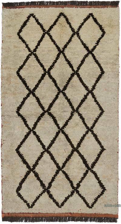 Bej, Kahverengi Yeni Anadolu Tülü - 130 cm x 235 cm