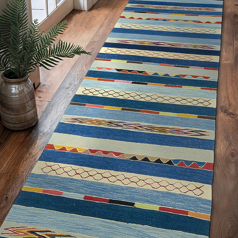Yeni Kök Boya El Dokuma Yolluk Kilim - K0050374