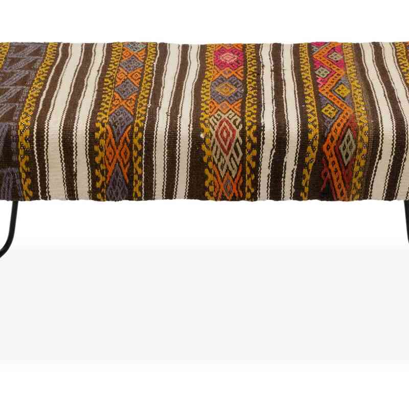 Kilim Bench with Hairpin Legs - K0050378