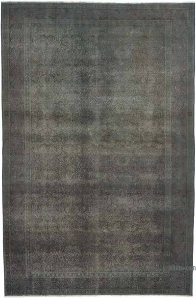 Grey Over-dyed Turkish Vintage Rug - 6' 5" x 9' 9" (77 in. x 117 in.)