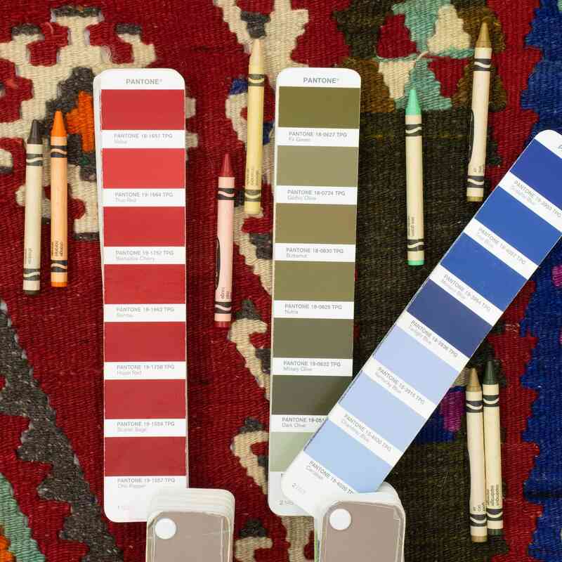 Multicolor Alfombra Vintage Sarkisla Kilim - 152 cm x 312 cm - K0050395