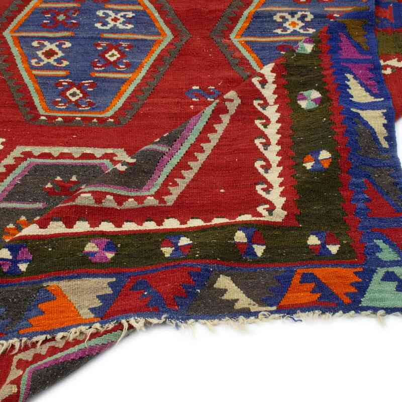Multicolor Alfombra Vintage Sarkisla Kilim - 152 cm x 312 cm - K0050395