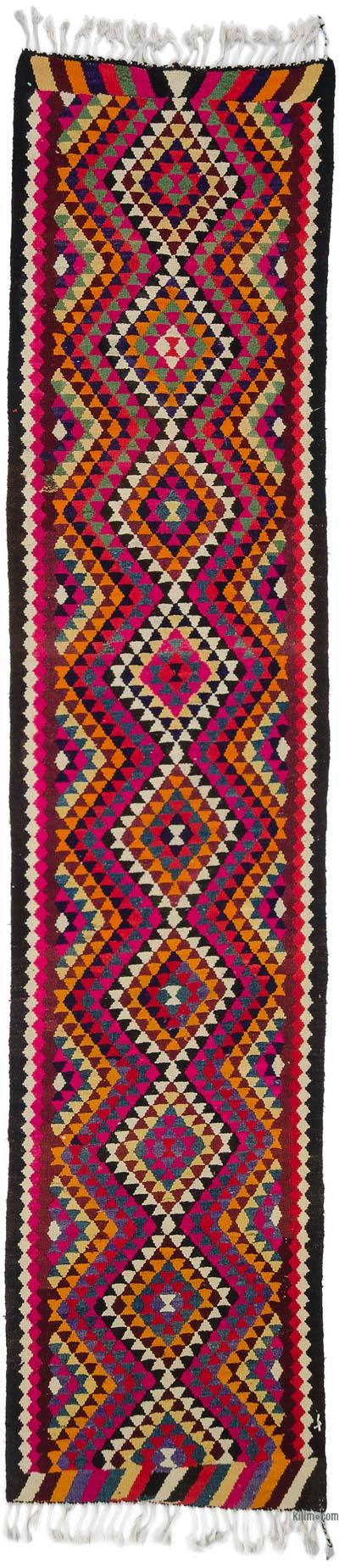 Çok Renkli Anadolu Yolluk Kilim - 93 cm x 413 cm