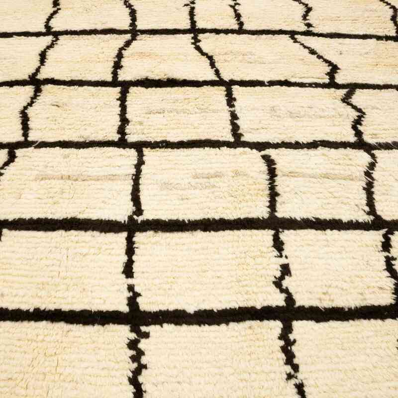 New Moroccan Style Hand-Knotted Tulu Rug - 7' 10" x 11' 3" (94" x 135") - K0050435