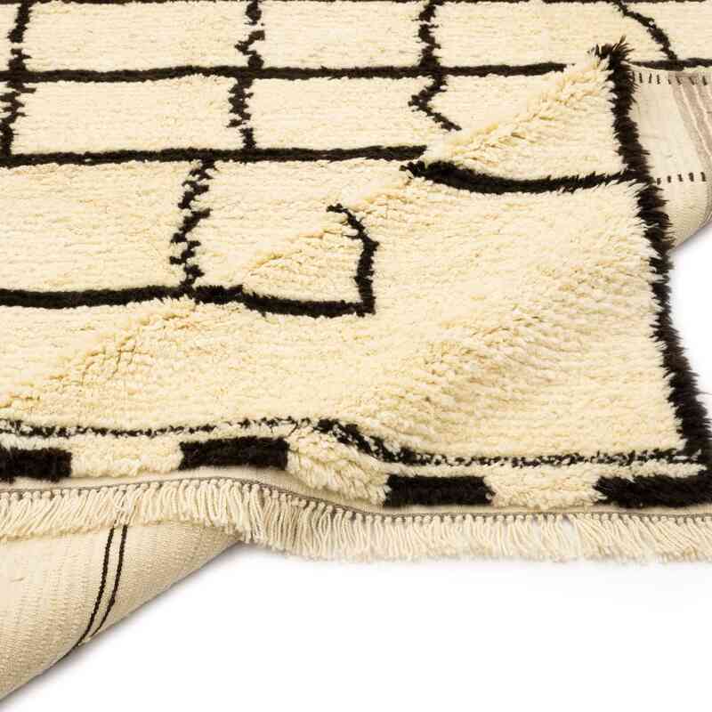 New Moroccan Style Hand-Knotted Tulu Rug - 7' 10" x 11' 3" (94" x 135") - K0050435