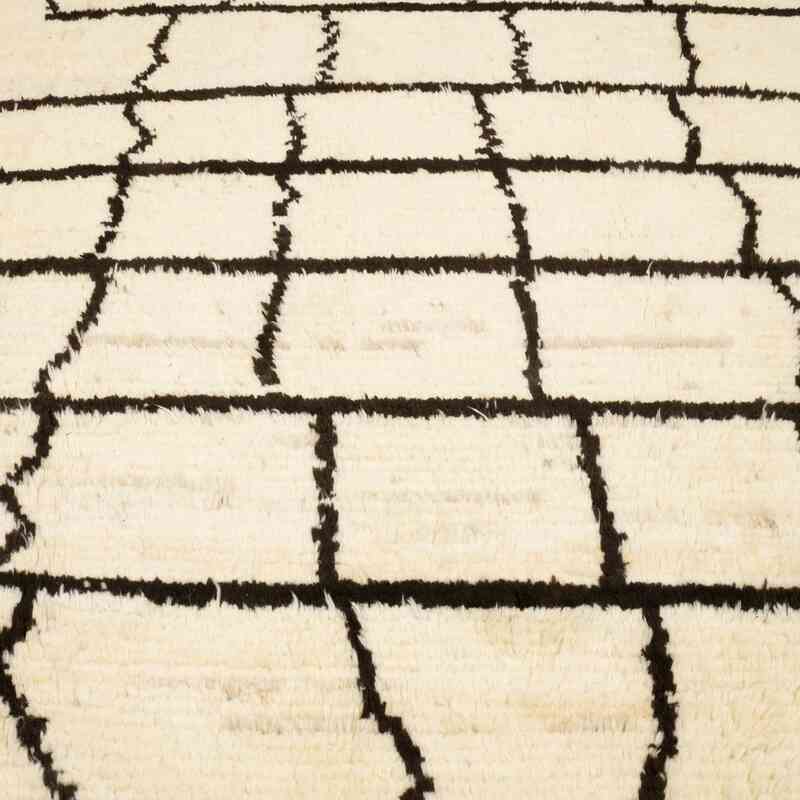 New Moroccan Style Hand-Knotted Tulu Rug - 7' 10" x 11' 3" (94" x 135") - K0050435