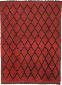 New Moroccan Style Hand-Knotted Tulu Rug - 8' 8" x 11' 4" (104" x 136")