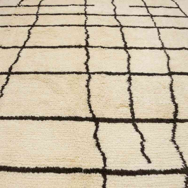 New Moroccan Style Hand-Knotted Tulu Rug - 8' 7" x 11' 10" (103" x 142") - K0050446