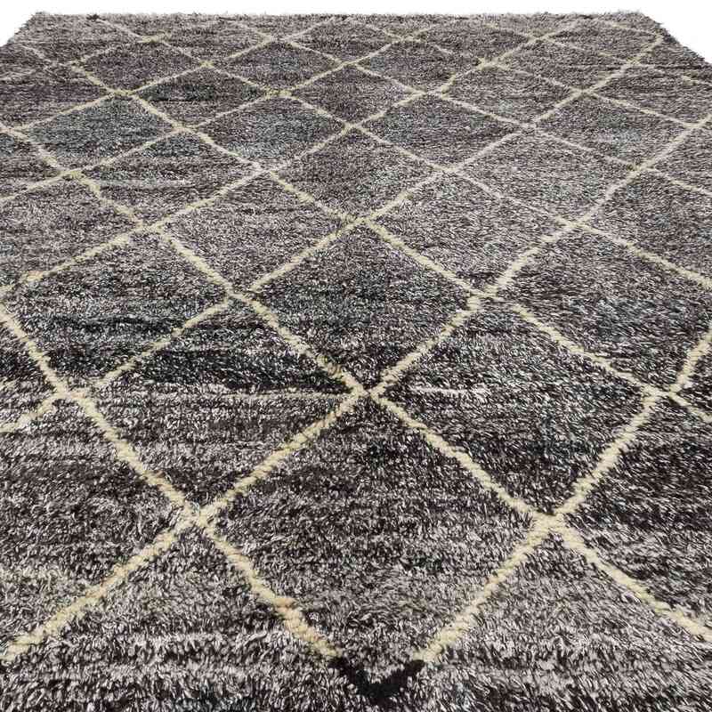 New Moroccan Style Hand-Knotted Tulu Rug - 9' 3" x 12' 10" (111" x 154") - K0050447