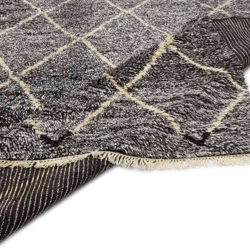 New Moroccan Style Hand-Knotted Tulu Rug - 9' 3" x 12' 10" (111" x 154") - K0050447