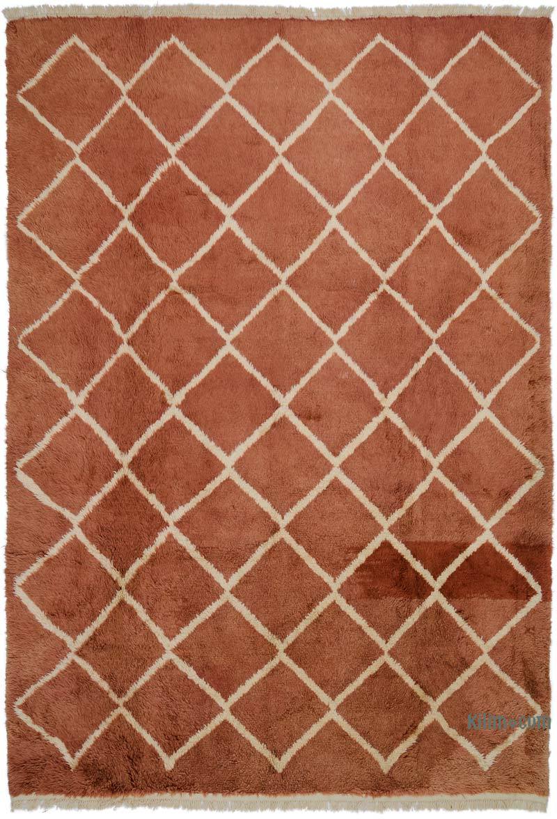 New Moroccan Style Hand-Knotted Tulu Rug - 8' 5" x 12' 1" (101" x 145") - K0050453